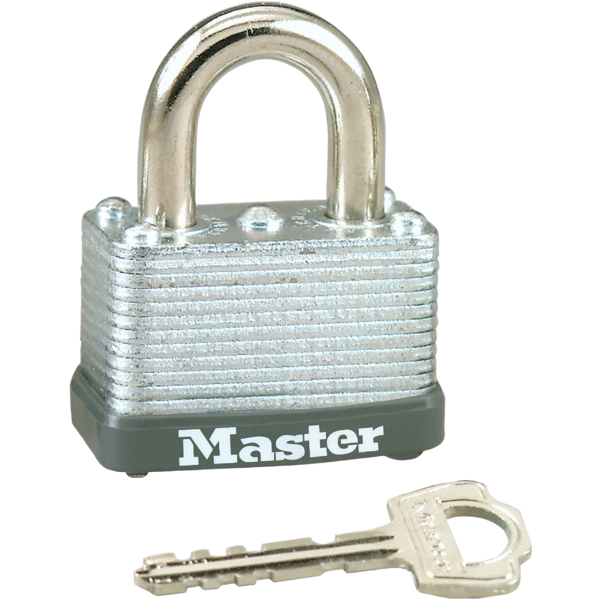 Laminated steel padlock with hardened shackle and two keys for secure locking in hardware and fasteners under $50 collections