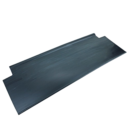 Black rear deflector shield for lawn mowers, ideal for parts and lubricants in John Deere accessories collection