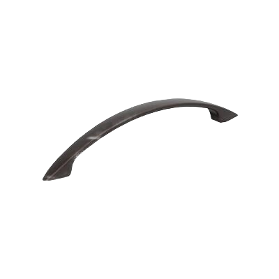 Oil-rubbed bronze cabinet pull with 5-1/16 inch center-to-center spacing for furniture hardware updates under $50