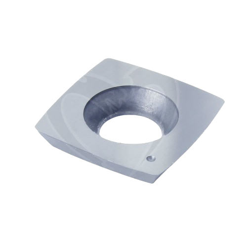 Square carbide cutting insert with central hole for woodworking tools, part of Crown Tools collection under $50