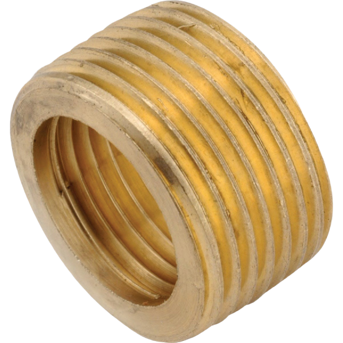 Red brass plumbing face bushing with threaded male and female pipe connections for Pipes & Fittings and Plumbing collections