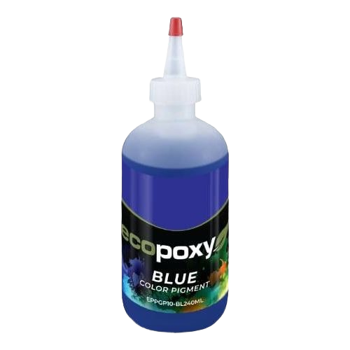 Plastic squeeze bottle of blue pigment for tinting epoxy in sealers and paint supplies collections