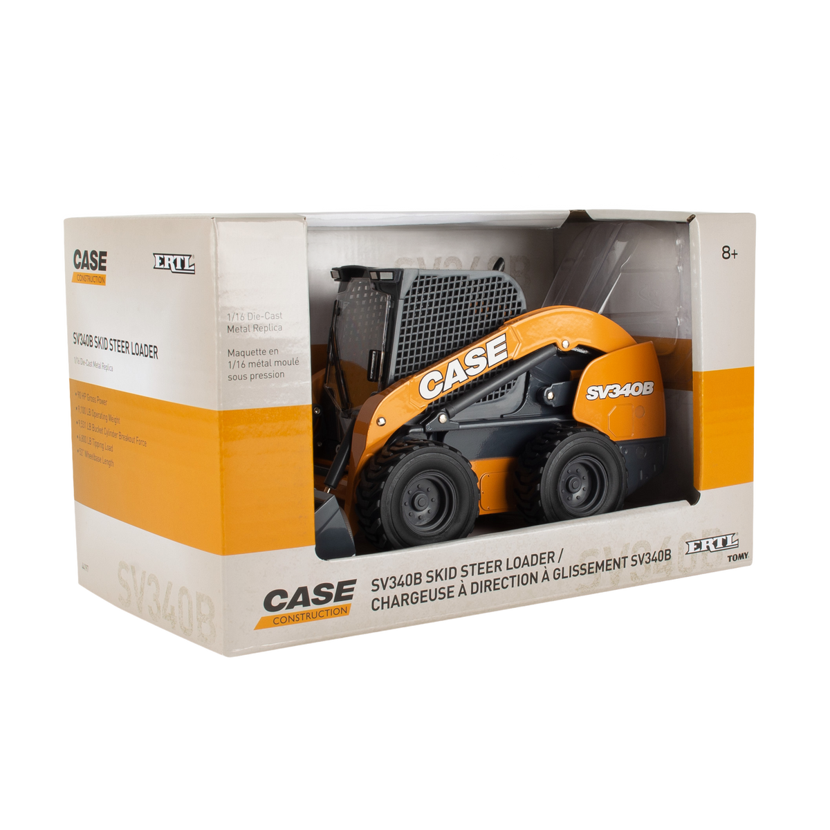 TOMY 1:16 Case SV340B Skid Steer Loader