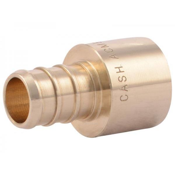 Brass crimp sweat adapter fitting for plumbing with lead-free DZR brass in pipes and fittings collection under $50