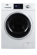 White front-load 24-inch wide washer/dryer combo with digital display and stainless steel drum from Washer/Dryer Combos collection