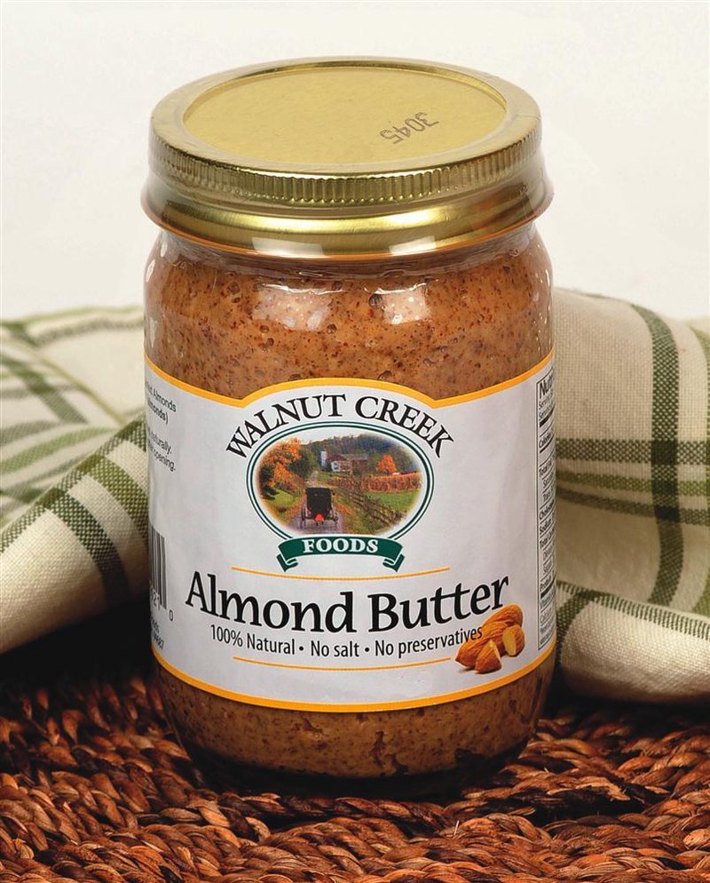 Jar of all-natural almond butter with no salt or preservatives in food and beverage collection under $50 category