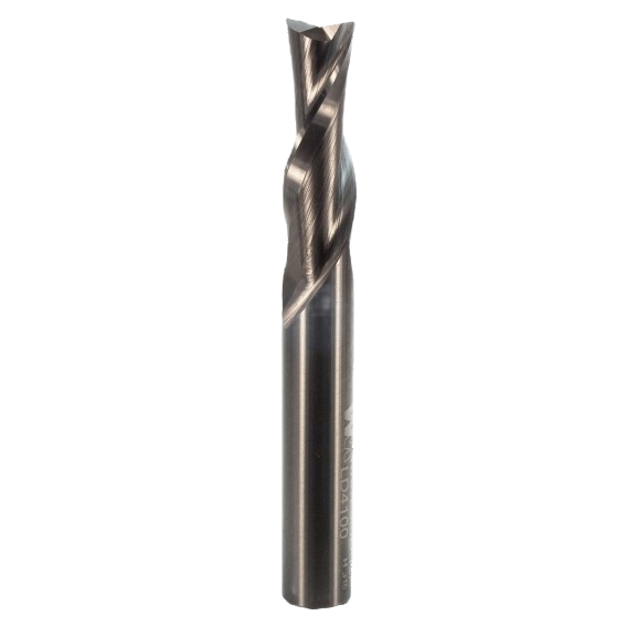 Left hand spiral down cut router bit with 3/8 inch shank for smooth cuts in woodworking tools under $100 collection