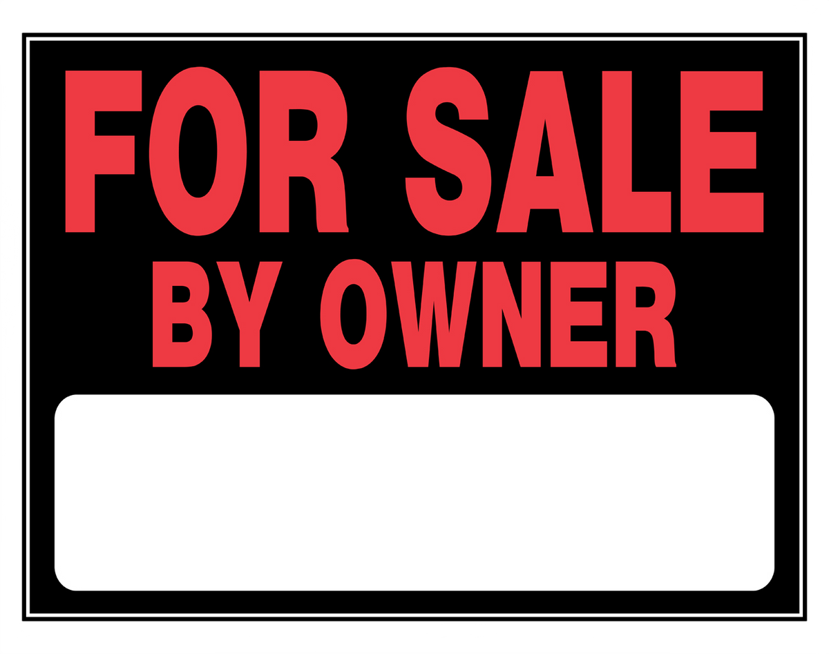 Hillman For Sale by Owner Sign (15" x 22")