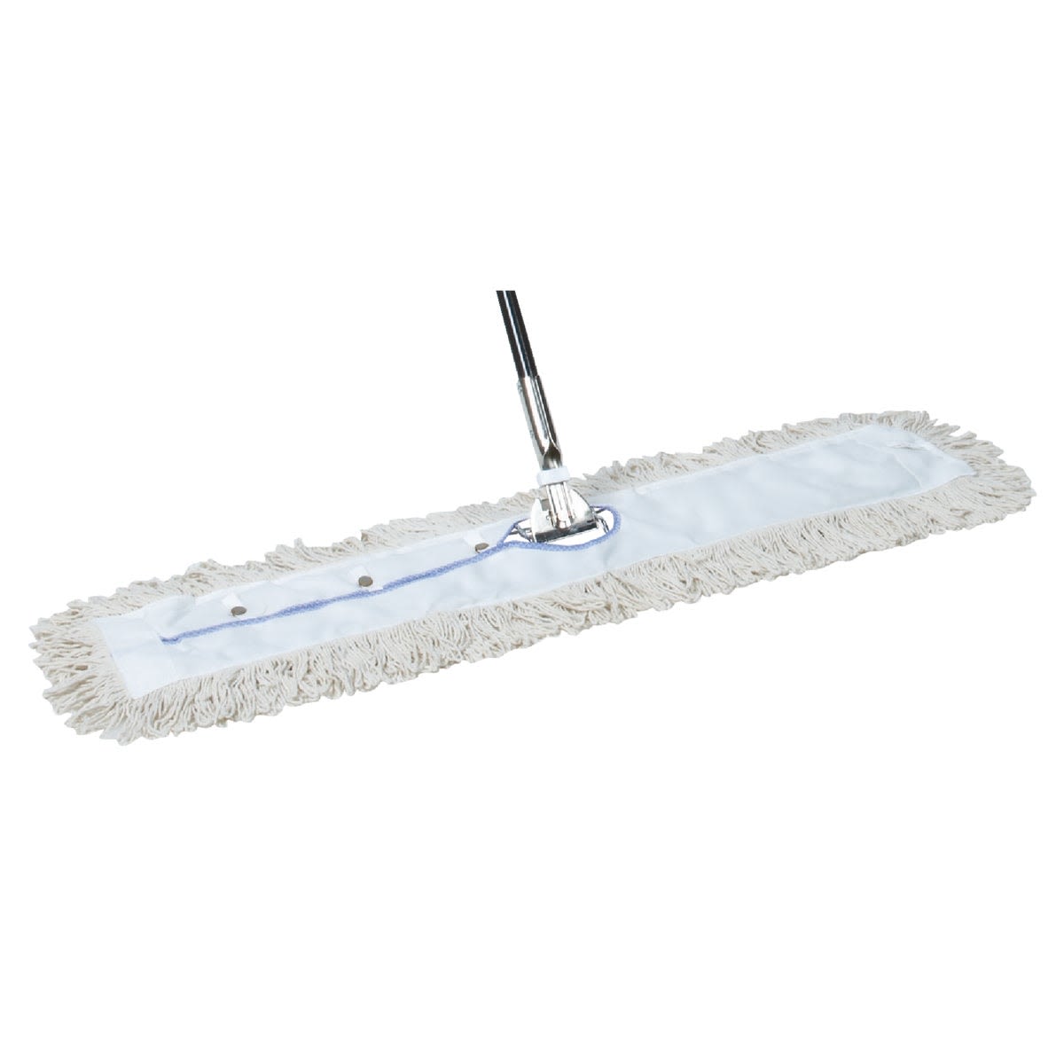 Industrial cotton dust mop with metal swivel frame and detachable handle for janitorial cleaning under $100 collections