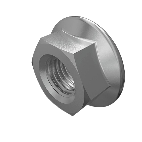 M6 hexagonal metal lock nut with flange for secure fastening in John Deere parts and accessories under $50 collections