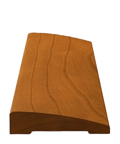 Curved poplar wood casing with smooth finish for home improvement and trim installation projects