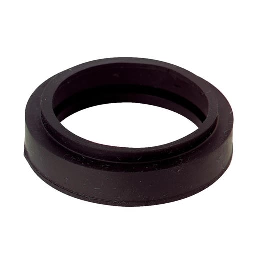 Black rubber gasket designed for In-Sink-Erator and Whirl-A-Way disposers in home improvement projects