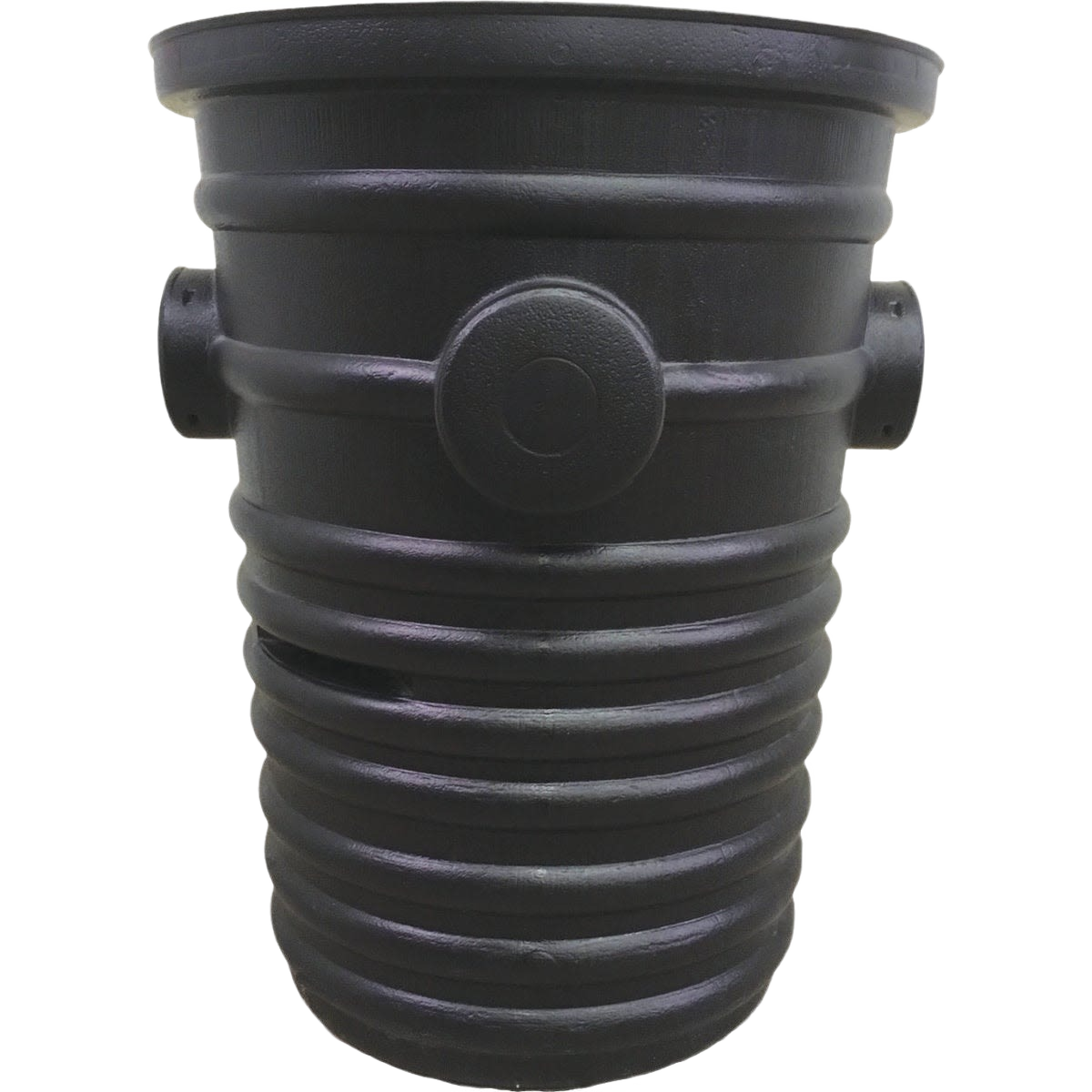 Heavy-duty black high-density polyethylene sump pump well liner for plumbing and water pump accessories collections