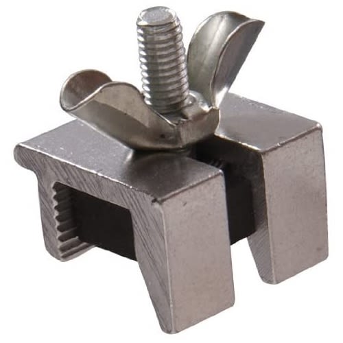 Compact metal window lock with wing screw for sliding window security in hardware and locks collections under $50