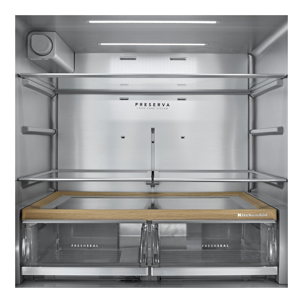 29 Cu. Ft. 36-Inch 4-Door French Door Refrigerator with Exterior Ice and Water Dispenser in PrintShield® Stainless Steel