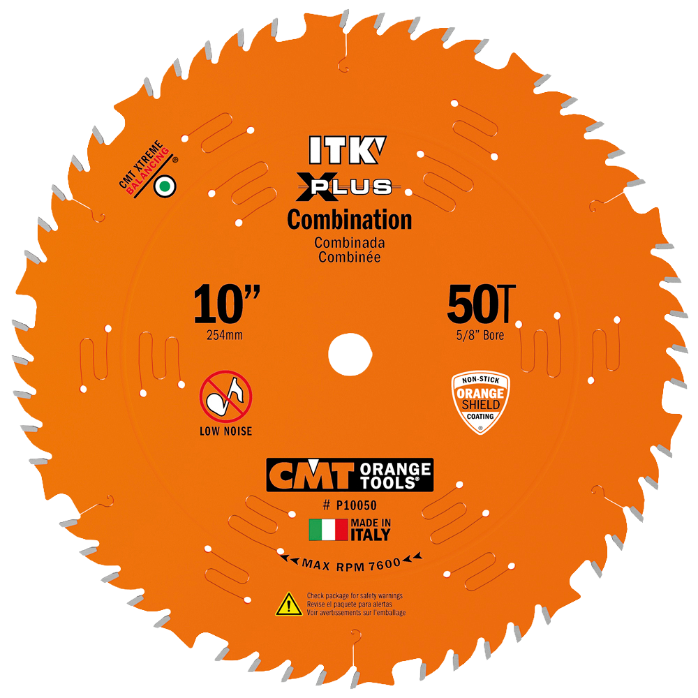 CMT Orange Tools 10" 50T Itk-Xplus® Combination Saw Blade