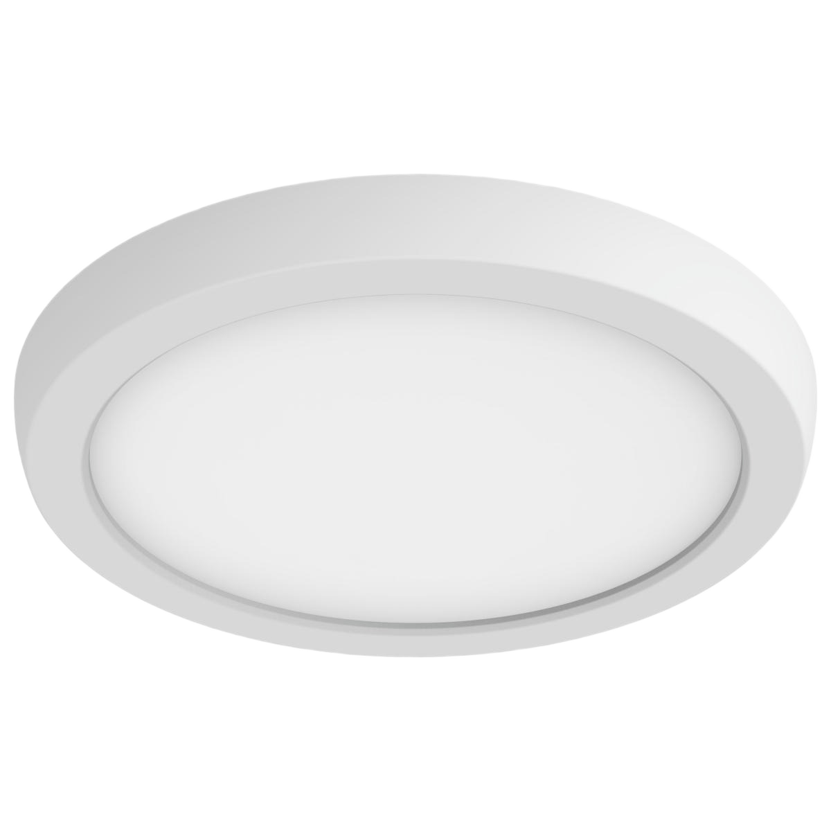 White 7-inch round flush mount LED ceiling light for energy-efficient home improvement lighting under $50 collection