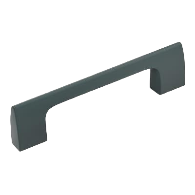 Matte black cabinet pull with clean, modern design for furniture and hardware under $50 collection