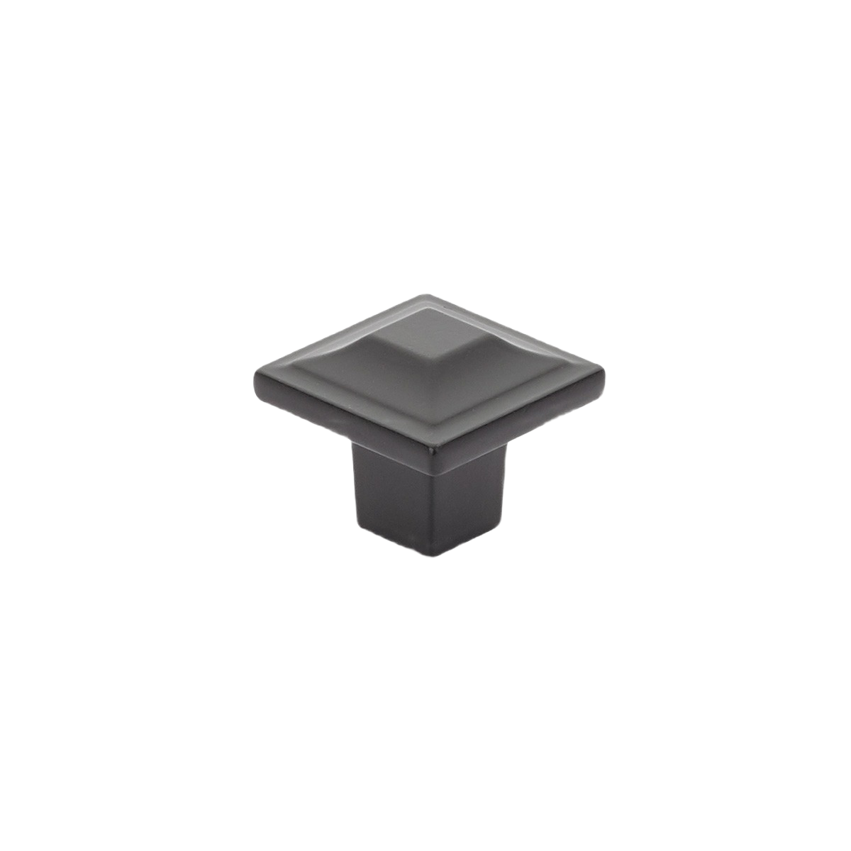 Matte black square cabinet knob for furniture hardware and home improvement projects under $50 collections