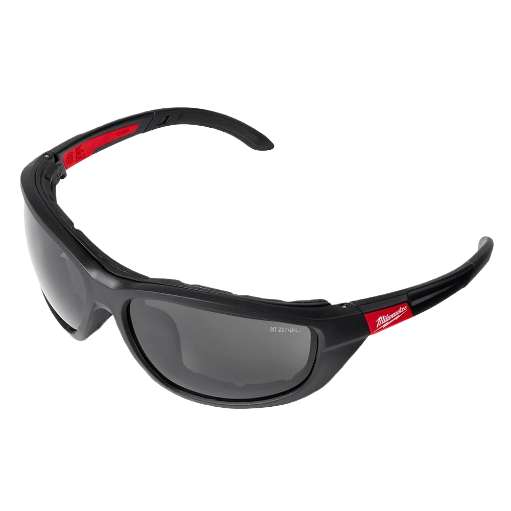 Performance safety glasses with tinted polarized lenses and removable gasket for eye protection in home improvement under $50