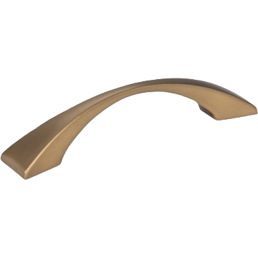 Satin bronze cabinet pull with a sleek, curved design for furniture hardware and home improvement under $50 collection