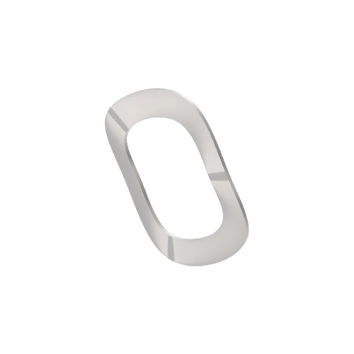 Oval-shaped metal washer designed for durable hardware use in John Deere parts and accessories collections