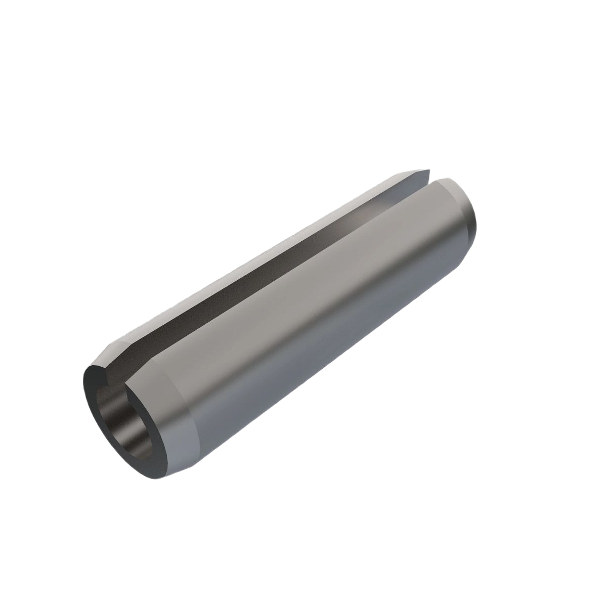 Metal spring pin with cylindrical shape and split design for secure fastening in tools and home improvement projects