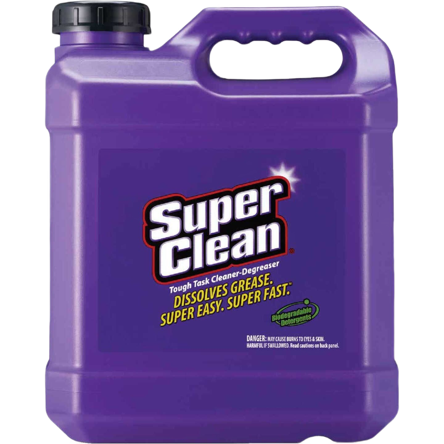 Purple 2.5 gallon container of SuperClean liquid degreaser for cleaning supplies and home improvement under $50 collections