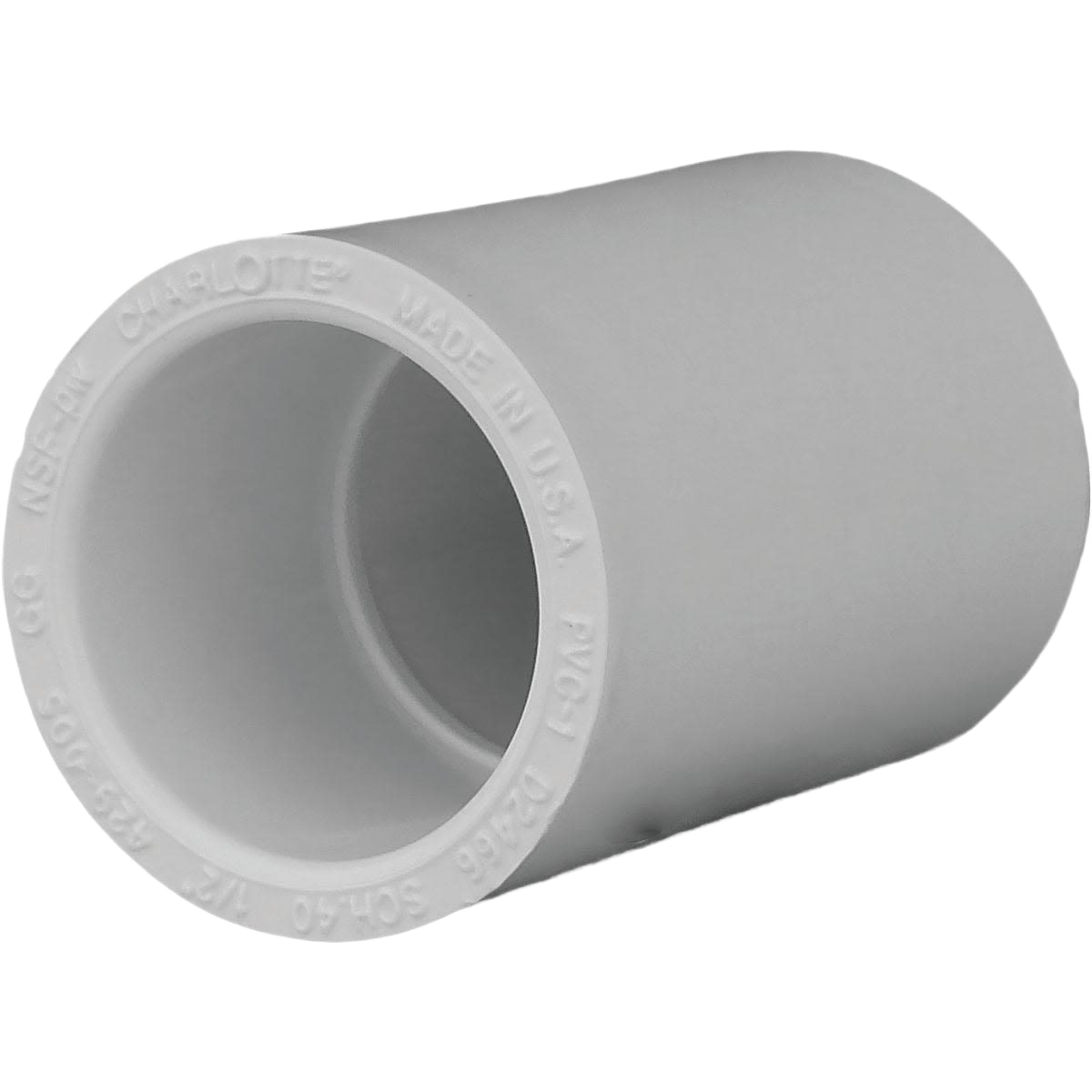 Gray PVC slip coupling for 1/2 inch pipes in plumbing, pipes & fittings, and under $50 collections