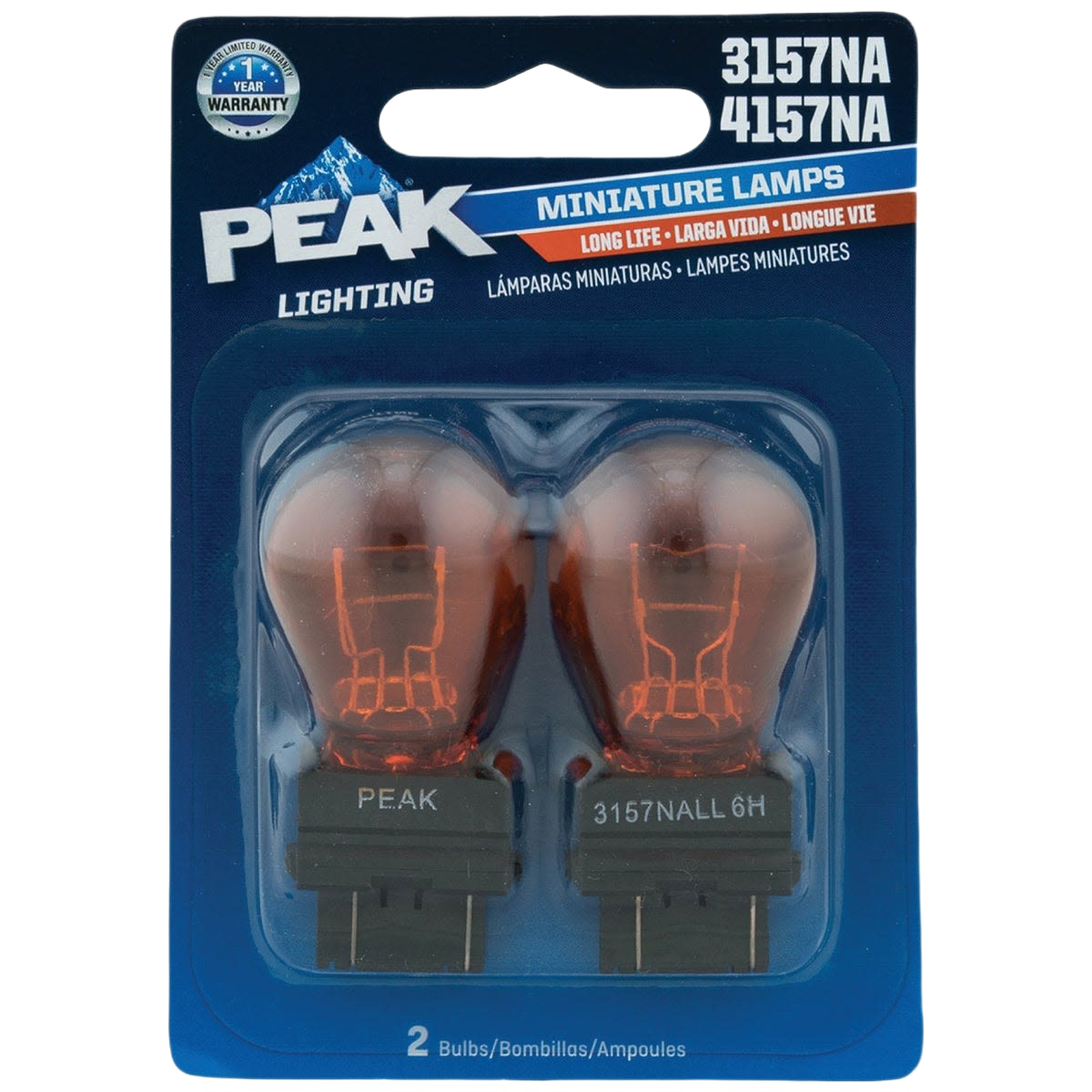 Pack of two amber mini automotive bulbs with long-life technology for vehicle lighting and maintenance under $50 collection