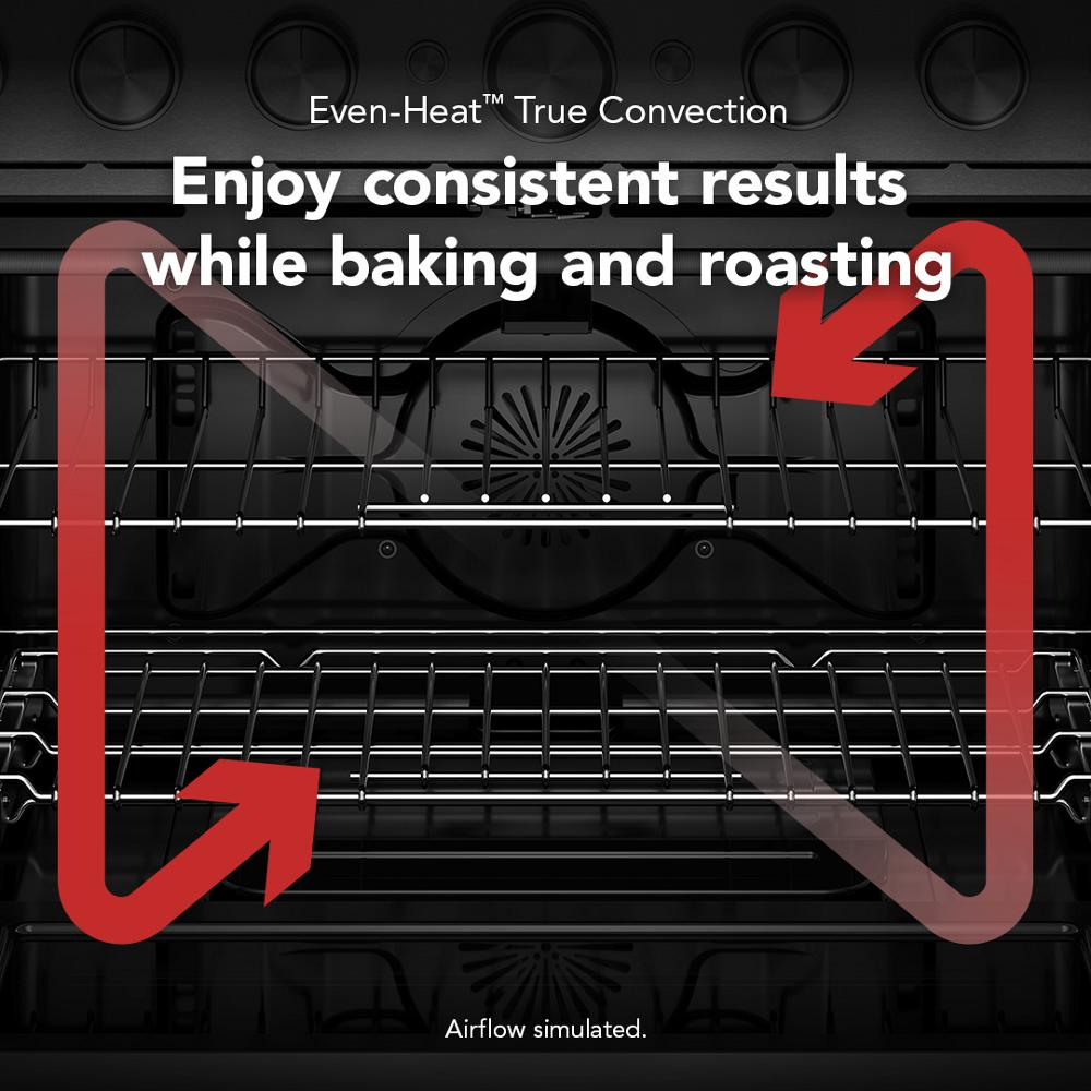 KitchenAid® 36-Inch 6 Burner Commercial-Style Gas Range with No Preheat Air Fry Mode