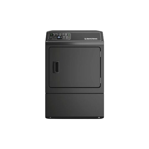 27-inch dark gray gas dryer with front control panel featuring digital display from Dryers collection