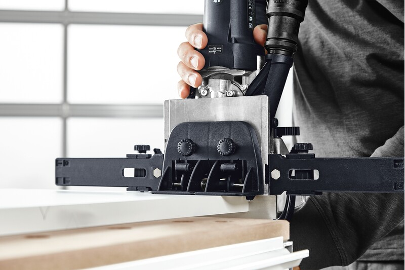 Precision woodworking tool accessory for accurate mortise spacing in power and woodworking tool collections