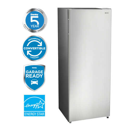 6.8 CF Convertible Upright Freezer, Garage Ready, ESTAR