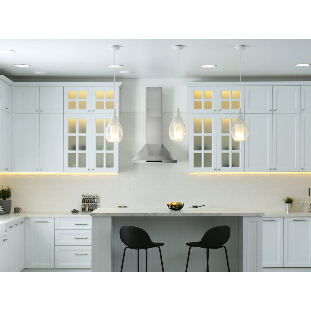 24" Wall-Mounted Chimney Hood