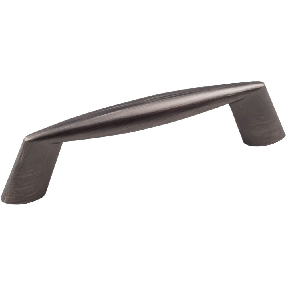Brushed pewter 3-inch center-to-center cabinetry pull in hardware and furniture accessories collections