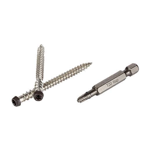 TimberTech 2-1/2 in. Dark Brown TOPLoc® Screws for AZEK®, 100 sq ft.