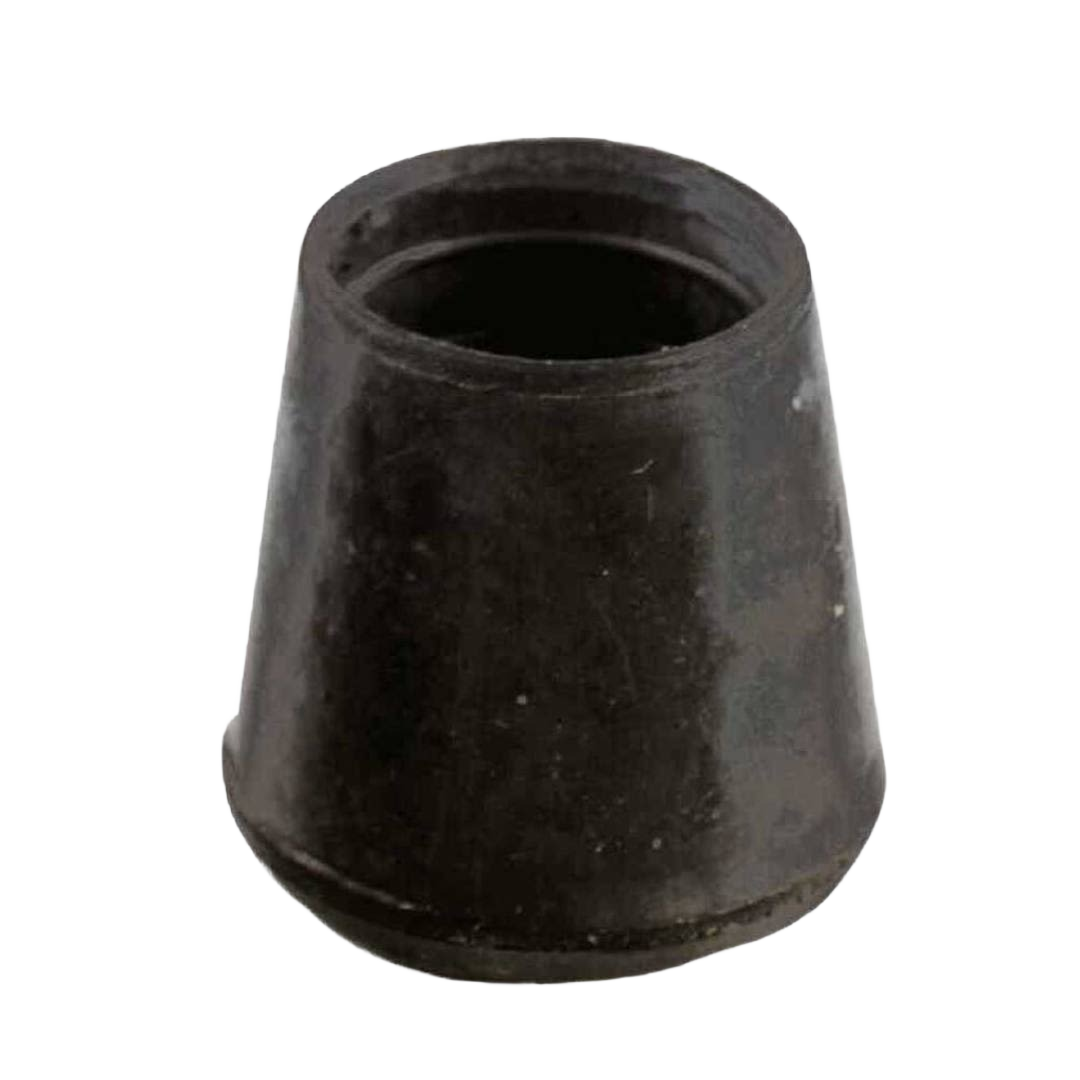 Black Hi-Tip rubber cap designed to protect furniture legs and hard surface floors in hardware and furniture accessories collections