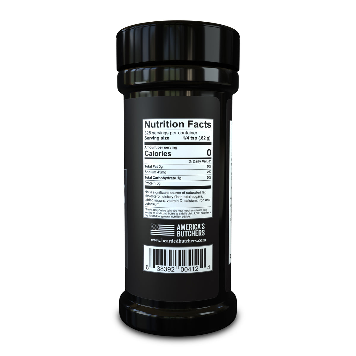 The Bearded Butchers Black Seasoning Blend, 5.5 oz.