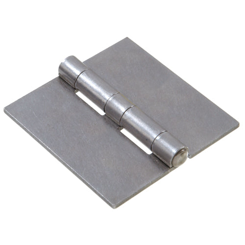 4-inch steel weldable full hinge with square corners and fixed pin for hardware and home improvement projects