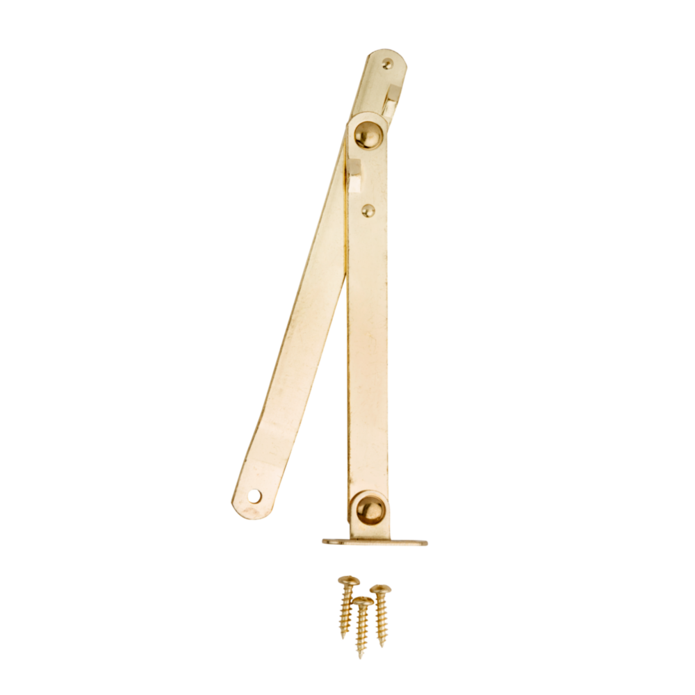 Steel brass right handed support hinge with mounting screws for furniture hardware and home improvement under $50 collections