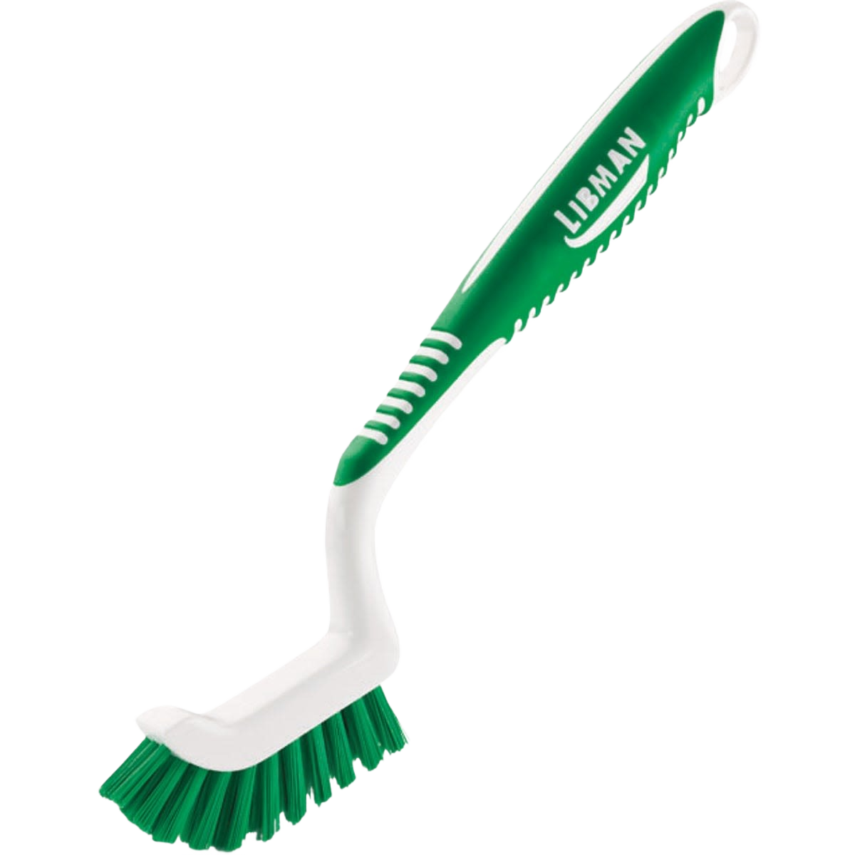 Black and green grout brush with plastic and nylon bristles for cleaning tiles, part of cleaning tools under $50 collection