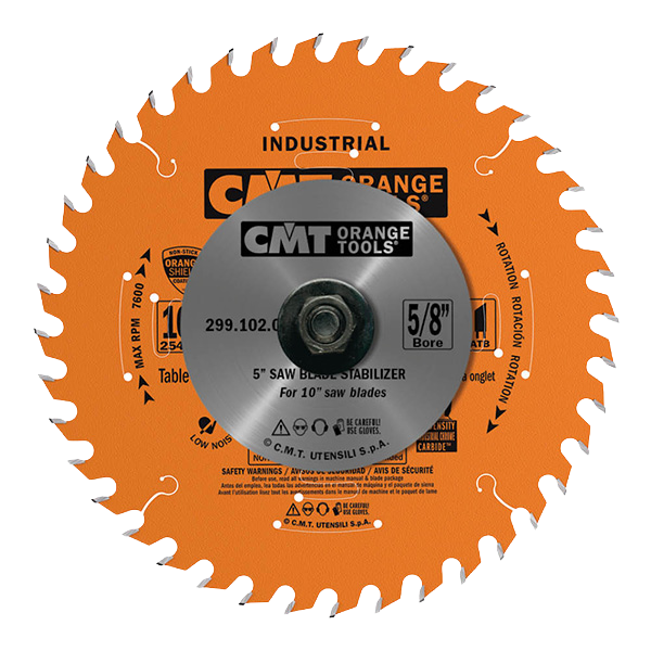 CMT Orange Tools 5’’x5/8” Saw Blade Stabilizers, 2-Pack