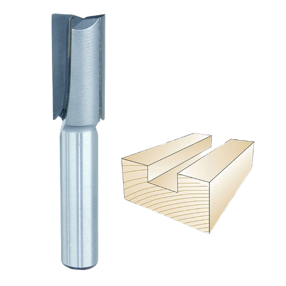 Carbide-tipped straight router bit for woodworking grooves and dados in tool accessories under $50 collection