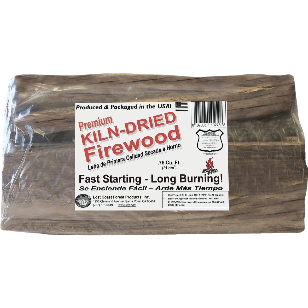 Bundle of seasoned kiln-dried firewood for quick ignition and long-lasting burn in home decor and under $50 collections