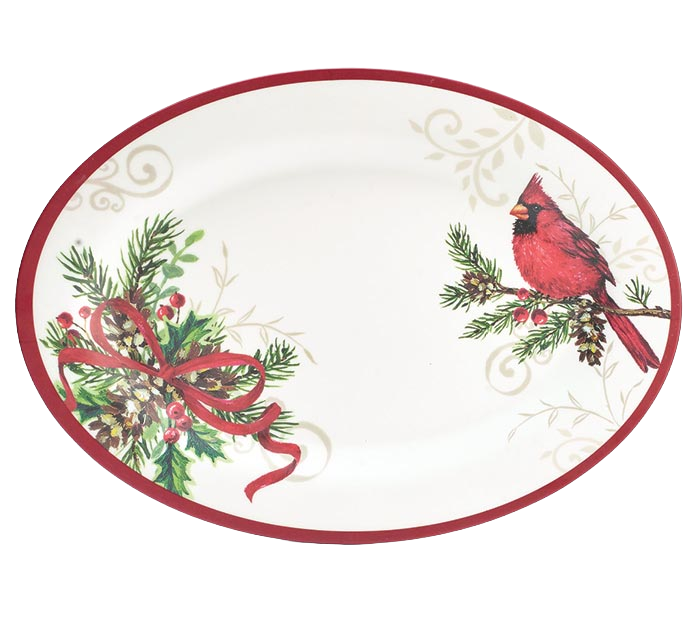 Burton & Burton Holiday Hope Melamine Platter