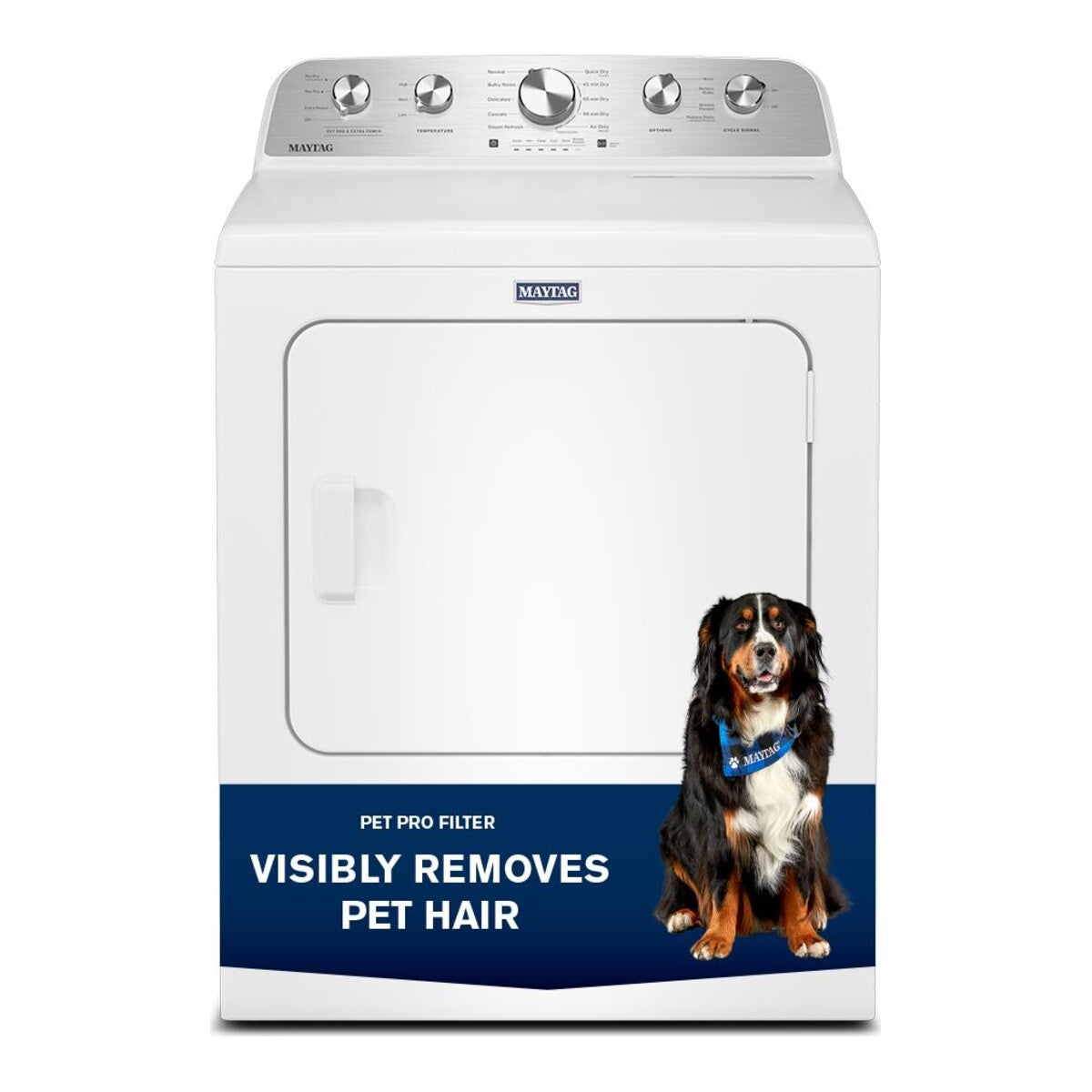 7.0 Cu Ft. Load Electric Dryer with Extra Power and Pet Pro Option