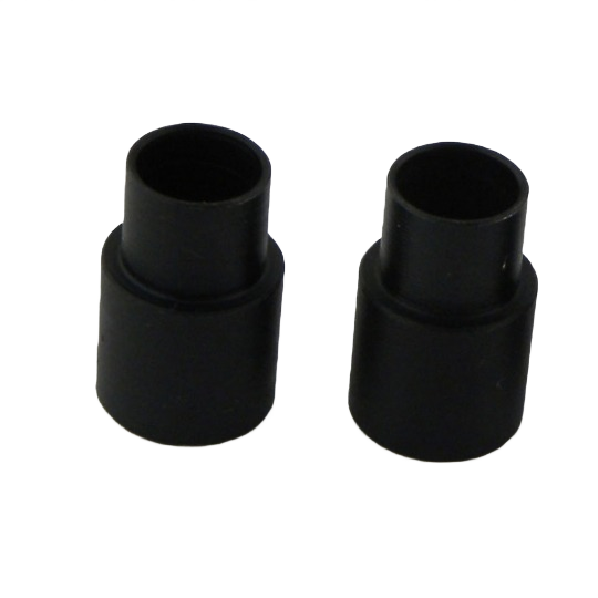 Pair of black steel bushings for woodworking mandrels in pen making and tool accessories under $50 home improvement supplies