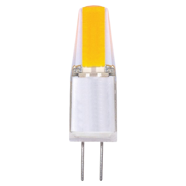 Compact LED light bulb with G4 base and natural light output for electrical and lighting applications