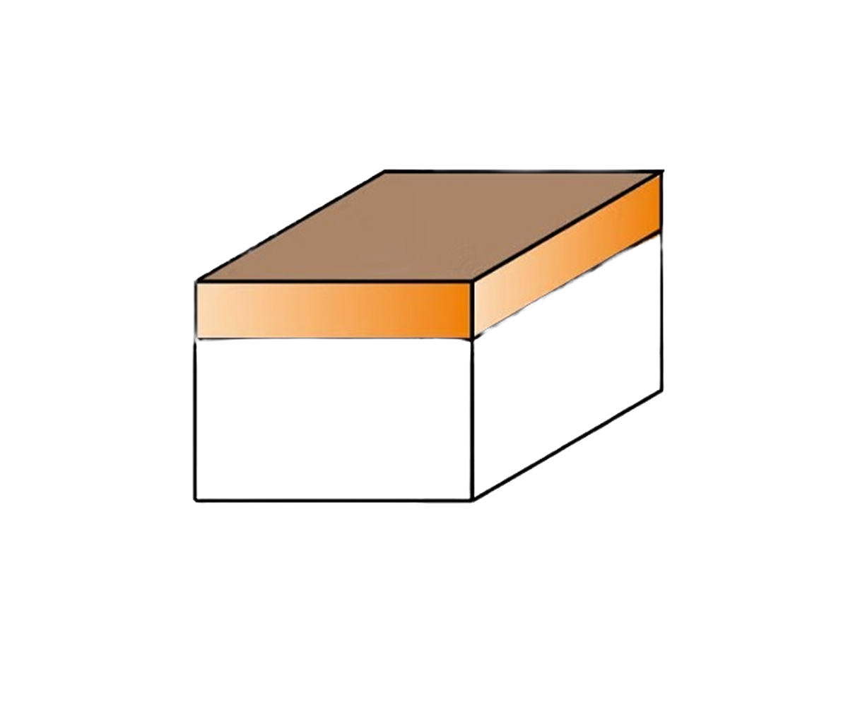 CMT Orange Tools 1/4” x 3/8” Solid Carbide Combination Trimmer Bit, 1/4" Shank